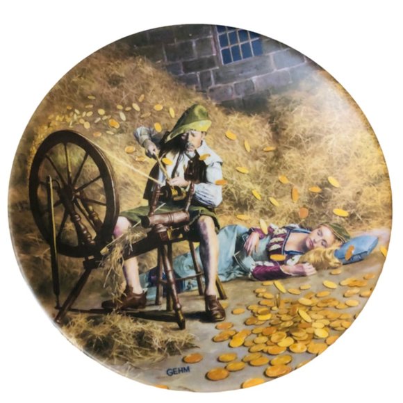Rumpelstiltskin Collector Plate - German - Grimm Fairy Tales - 200th Anniversary - Picture 1 of 4